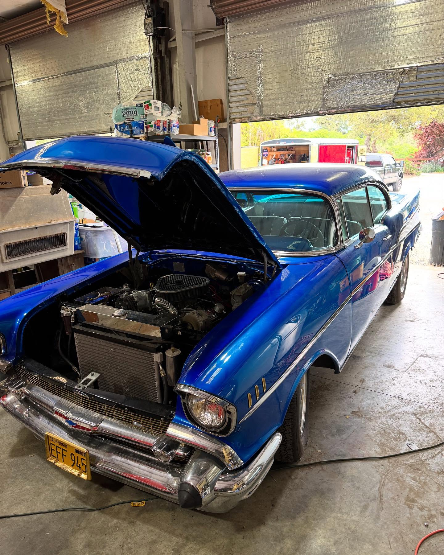 Classic Bel Air after air-ride repair